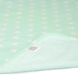 Багаторазова непромокальна пелюшка Еко Пупс Eco Cotton Зірки 70х50 см м'ятна - мініатюра 2