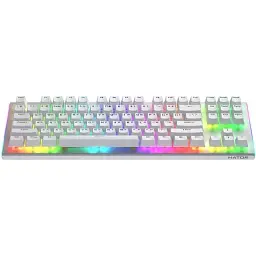Клавіатура Hator Gravity X TKL, White, USB, механічна (перемикачі Aurum Orange Linear rev.2.0), RGB підсвічування з індивідуальним налаштуванням кожної кнопки (HTK551UA) - мініатюра 2