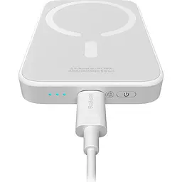 Портативна батарея - акумулятор бездротовий Baseus Magnetic Mini 20W 6000mAh білий - мініатюра 6