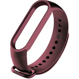 Ремінець для фітнес-браслета Lemfo для Xiaomi Mi Band 5, 6, 7 бордовий