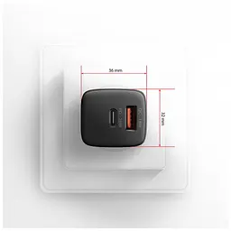 Зарядний пристрій AXAGON 1xUSB QC3.0 + 1xUSB-C PD20W black (ACU-PQ20) - мініатюра 10