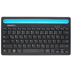 Бездротова клавіатура для планшета з німецькою розкладкою QWERTZ - чорна