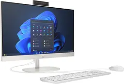 Моноблок HP 23.8 ProOne 240 G10 FHD IPS/Intel i7-1355U/16GB/512SSD/UMA/W11P/Shell White (B70T6AT) - мініатюра 3
