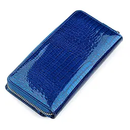 Гаманець жіночий ST Leather 18435 (S7001A) лакований синій - мініатюра 5