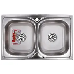 Кухонна мийка Zerix Z8050D-08-180E satin ZM0569, Нержавіюча сталь
