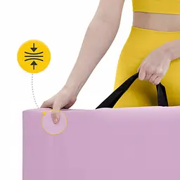 Мат гімнастичний складаний 4FIZJO 180 x 60 x 5 см 4FJ0572 Pink/Light Pink (P-5907739319678) - мініатюра 10