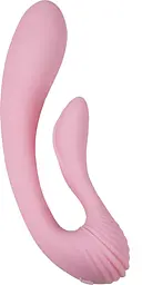 Вібратор Adrien Lastic G-wave вагінально-кліторальний з двома моторами, 18х3.2 см рожевий