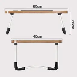 Складаний столик підставка для ноутбука в ліжко Laptop table з підстаканником в асортименті - мініатюра 4