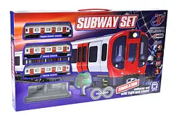 Дитяча залізниця Метро на батарейках Subway Set JHX5912, в коробці р.65, 5x6, 5x37 см YG Toys