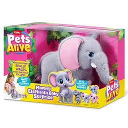 Інтерактивний ігровий набір PETS ALIVE серії "Mama & Baby Surprise" S1 – МАМА СЛОНИХА З СЮРПРИЗОМ Pets & Robo Alive 9570 - мініатюра 8