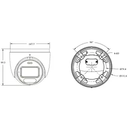 IP-відеокамера 6Mp TVT TD-9565S4-PA(D/PE/AW3) White f=2.8mm, ІЧ+LED-підсвічування, з мікрофоном (77-00491) - мініатюра 2