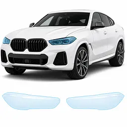 Антигравійна захисна бронеплівка за лекалами для BMW X6 G06 2019-2023 - оптика (фари та ПТФ)