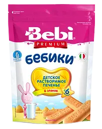 Печиво Bebi Premium Бебіки 6 злаків, 115 г