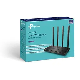 Точка доступу з функцією маршрутизації, мережеве обладнання 1200MBPS 1000M 4P DUAL BAND ARCHER C6 TP-LINK - мініатюра 4
