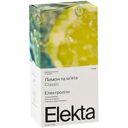 Напій розчинний з електролітами зі смаком лимона та м'яти Classic Elekta 35 г (7 уп по 5 г)