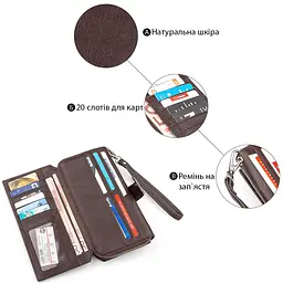 Гаманець жіночий ST Leather 18457 (ST228) з натуральної шкіри коричневий - мініатюра 8