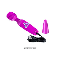 Вібромасажер - Pretty Love Flirtacious Wand Purple - мініатюра 4