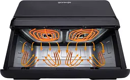 Мультипіч Gorenje 2700Вт 9л сенсорне керування 8 програм пластик чорний - мініатюра 9