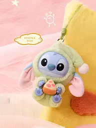 Іграшка сюрприз м'який брелок Лабубу Стич 15см lububu Stitch Eat Something Before Sleep Series лялька - мініатюра 20