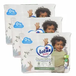 Дитячі підгузники Lotus Baby 5 (12-20 кг), 105 шт