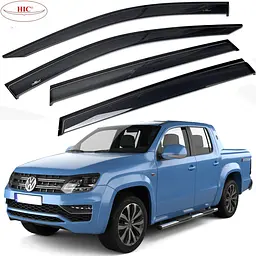 Дефлектори вікон вітровики HIC для Volkswagen Amarok 2009- Оригінал (VW34)