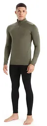 Термокофта Icebreaker 200 Oasis LS Half Zip Men Loden Heather S (1052-104 367 069 S) - мініатюра 4