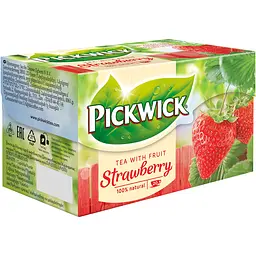 Чай чорний Pickwick, з полуницею, 30 г (20 шт. х 1,5 г) (907481) - мініатюра 2