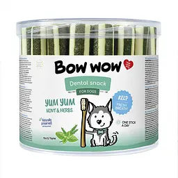 Ласощі для собак Bow wow палички Dental з м'ятою (35 шт/уп)