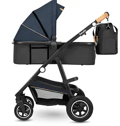 Універсальна коляска 2 в 1 Lionelo Amber 2 Blue Navy, темно-синя (LO-AMBER BLUE NAVY (2in1)) - мініатюра 3