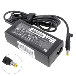 Блок живлення для ноутбука HP 18.5V, 3.5A, 65W, 4.8x1.7mm, Black (534092-002, 534092-003) (без кабелю!) - мініатюра 2