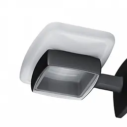 Мильниця Am.Pm Gem скляна настінна black A9034222, Чорний матовий - мініатюра 6