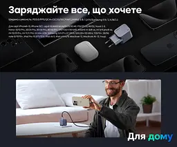 Мережевий GaN-зарядний пристрій UGREEN Nexode Pro X703 1 вихідний порт USB-C (35006) - мініатюра 4