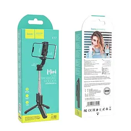 Селфі-монопод Hoco Figure mini live broadcast stand K17 BT4.0, 4.5-7, 0.6 m - мініатюра 2