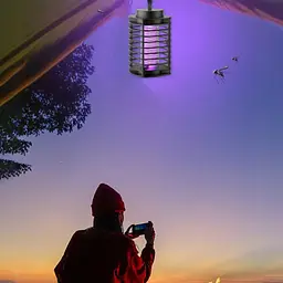 Електрична пастка для комарів / Знищувач комах / Антимоскітна лампа для знищення комах - мініатюра 5