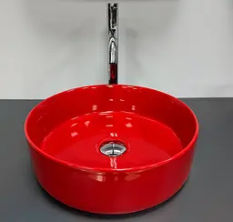 Умивальник VBI Prato накладний 36x36 см red glossy VBI-011416 - мініатюра 3