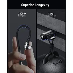 Кабель Voltme Powerlink Stark Usb-A To Usb-C Чорний: 2 М: 60 Вт - мініатюра 2