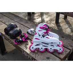 Ролики Rollerblade Fury Combo 33-38 Білий-Рожевий - мініатюра 2