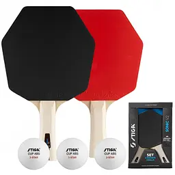 Набір для настільного тенісу Stiga Sonic V2 Cybershape 2 Bats 3 Balls (1210-1206-35)