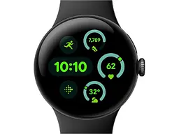 Смарт-годинник Google Pixel Watch 3 45 mm LTE Matte Black Aluminum Case/Obsidian Active Band - мініатюра 2