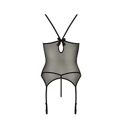Корсет з пажами Passion MELANIA CORSet black L/XL - мініатюра 6