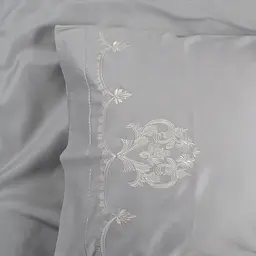 Набір постільної білизни з вишивкою та жакардовим покривалом Dantela Vita - Nilda євро - мініатюра 10