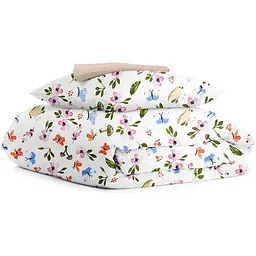 Комплект постільної білизни Cosas Happy birds CS4 Підлітковий білий (BirdsMushrooms_El80-Magnolia_155)