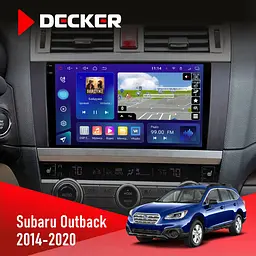Штатная магнитола Subaru Outback 2014-2020 Decker D9-009 4x64, DSP, 4G, 2k Decker (НФ-00008413)