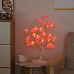 Лампа настільна XPRO NNG-05 24 LED Рожева троянда тепле світло 220V (44897-NNG-05_277) - мініатюра 3