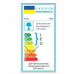 Свiтильник точковий Feron 7315 з підсвіткою прозорий 5W (29631) - мініатюра 3