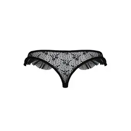 Трусики з воланами DONIA THONG black - Passion Exclusive L/XL - мініатюра 6