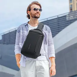Рюкзак Mark Ryden на одне плече Mini X-Ray MR7069 із відділенням для планшета Чорний - мініатюра 6