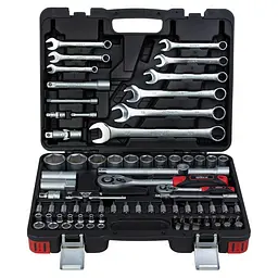 Набір насадок торцевих і біт Ultra 1/4", 1/2" 82 шт CrV (6001142) - мініатюра 2
