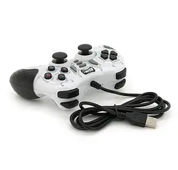 Геймпад джойстик Microkingdom 8700 DoubleShock USB White - мініатюра 4