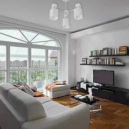 Люстра Ardero BL1130 OLIVIA під лампу білий - мініатюра 3